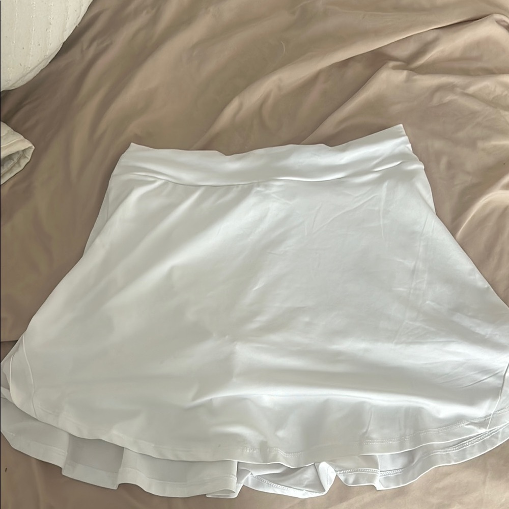 White Women's Tennis Skirt